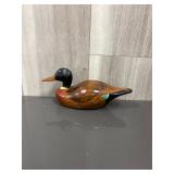 decorative wooden mallard duck decoy