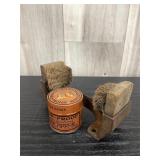vintage shoe cleaning brush & leather care gel