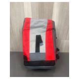 Sport red and gray multi-compartment bag