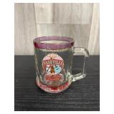 Purple & gold glass Nashville mug