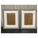 Gray wooden picture frames