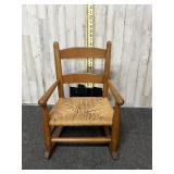 vintage small-scale wooden rocking chair