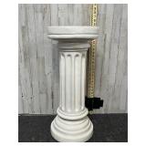classical-style white fluted pillar or column pede