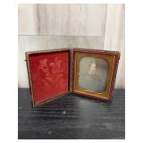 Miniature daguerreotype of woman
