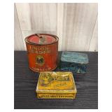 vintage tobacco tins