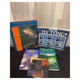Fly-fishing lot of books