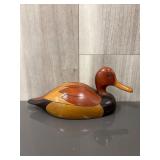 handcrafted wooden duck carving by Howard dale
