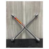 14' Metric 4-way cross lug wrench