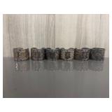Lot of 6 vintage Towle silverplate napkin ring