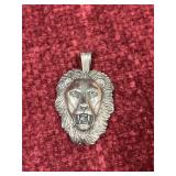 Sterling Silver lion pendant