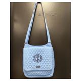 Vera Bradley light blue quilted cotton crossbody b