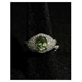 1.50CTW Paraiba Tourmaline & 0.69CTW DIA Ring PLAT
