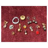 Vintage clip on earrings lot