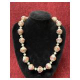 vintage Venetian Murano glass wedding cake bead ne