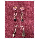 Gold colored clip-on Earrings