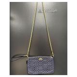Navy Blue Coach clutch/crossbody purse