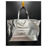 Clinique Metallic Silver Tote Bag