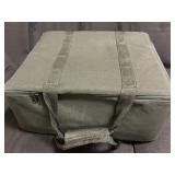 Black rectangular canvas utility/gear bag