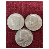 1973 & 1974 U.S. Kennedy half dollar coins