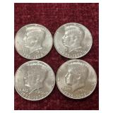 Set of 4 1776 1976 Kennedy Bicentennial Half Dolla