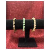 Lot of three decorative braclets