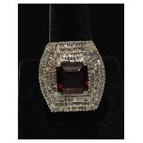 6.42CTW Rubellite Tourmaline & 1.91CTW DIA Ring