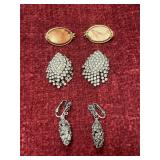Metal clip-on earrings