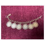 14K Gold Plated charm bracelet