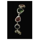 14K Two Tone Gold 25.77CTW Tourmaline & 2.89CTW