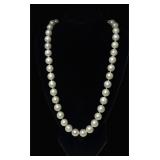 14K White Gold 43 Cultured Southsea Pearl Necklace