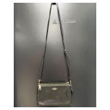 black pebbled leather Coach Lyla Crossbody Bag