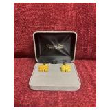 vintage Christian Dior gold-tone cufflinks
