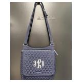 Vera Bradley quilted blue cotton crossbody bag