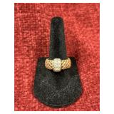 Dyadema adjustable stretch mesh band ring with Sil