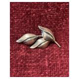 vintage Scandinavian modernist sterling silver tri