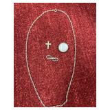 Sterling silver pendants & necklace chain
