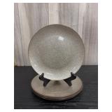 Turkish silver glitter salad plates