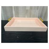 Pink Decorative Serving Tray