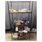 Dishes & Frames Rack lot