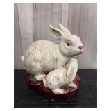 Chinese White rabbit figurine