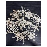 Crocheted lace Stars & Snowflakes