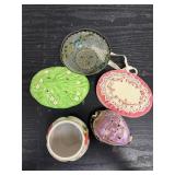 Small dishes & small keepsake photo holder lot