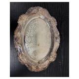 Antique Victorian Towle silverplate oval serving p