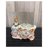 Japanese Crinoline lady porcelain planter