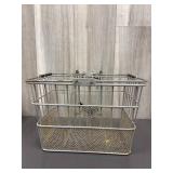 Metal bicycle basket