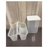 Plastic storage lot
