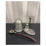 Silverplated desk objects