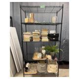 Books & dishes Rack lot