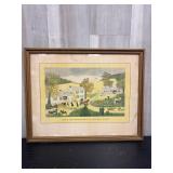 'Home for Thanksgiving' by Grandma Moses print