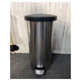 Simplehuman stainless steel round step-on trash ca